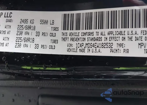 2014 Jeep Cherokee Limited из США, поврежденный, VIN 1C4PJMDS4EW182532